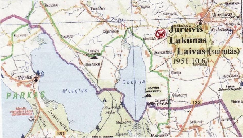 Partizanų Antano Griškonio-Jūreivio ir Vinco Jančiuko-Lakūno žūties vieta